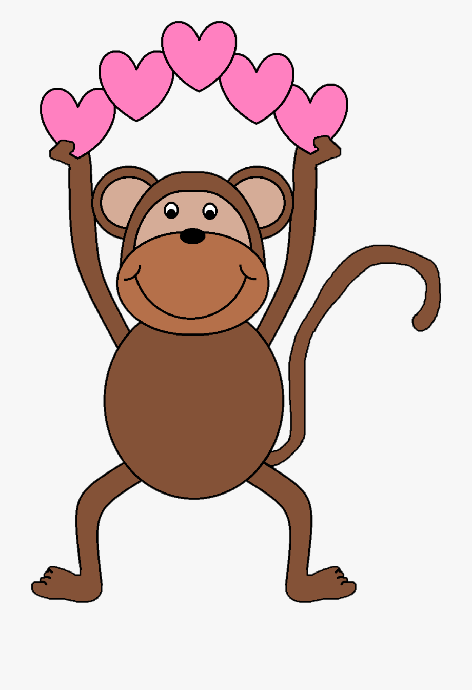 Banner royalty free library. Clipart monkey valentines