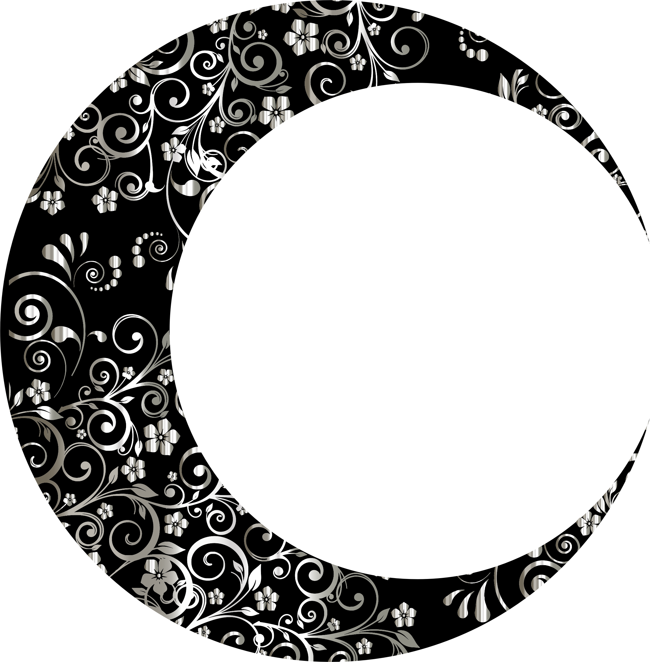 Moon clipart black and white, Moon black and white Transparent FREE for