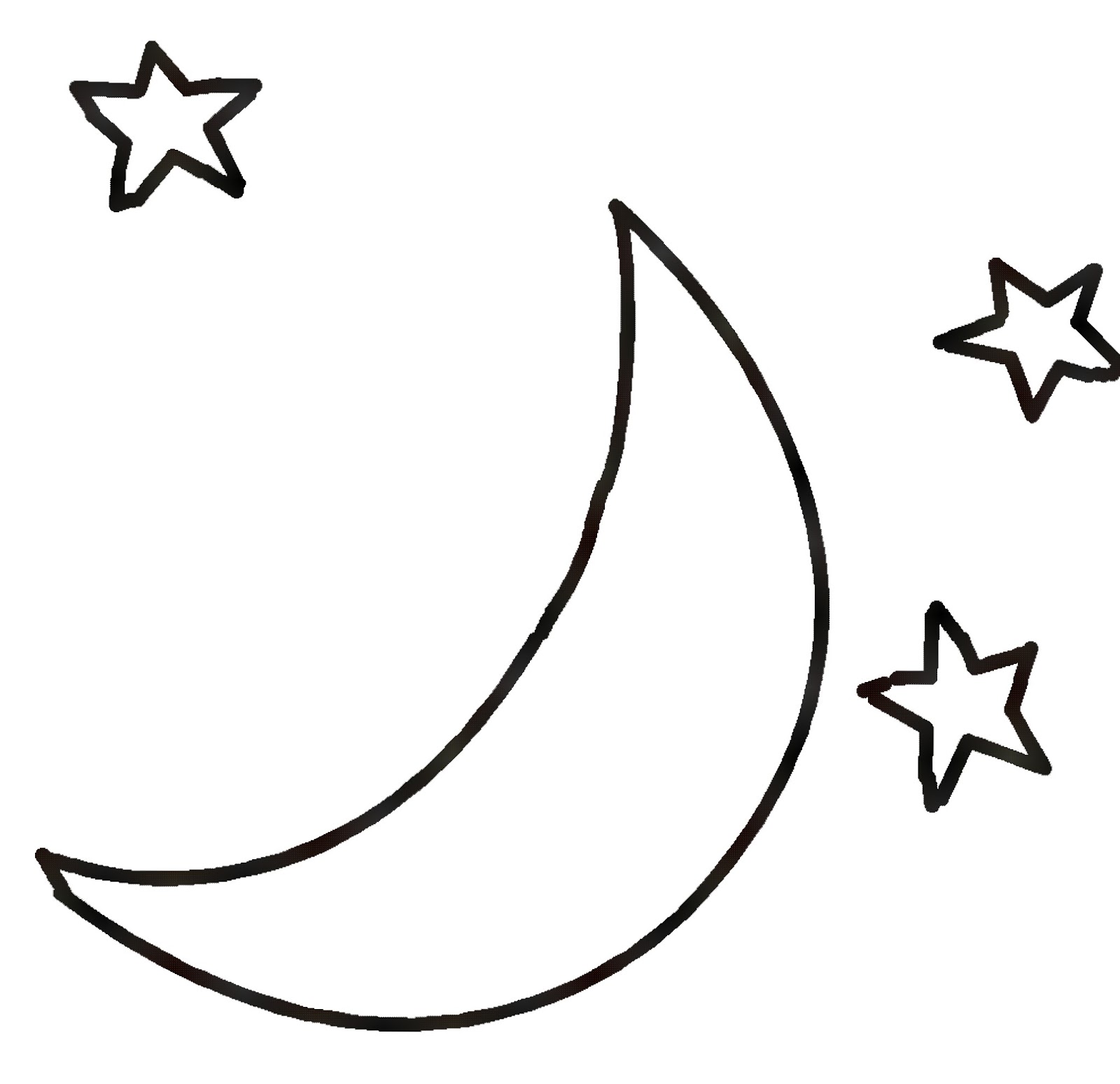 Free download clip art. Moon clipart black and white