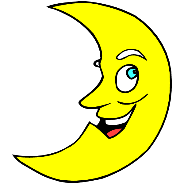 moving clipart moon