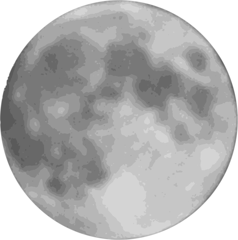 clipart moon clear background