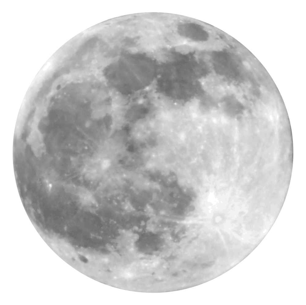 clipart moon clear background