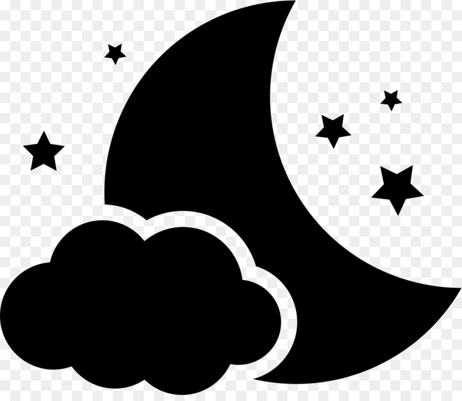 Symbol black transparent clip. Moon clipart cloud clipart