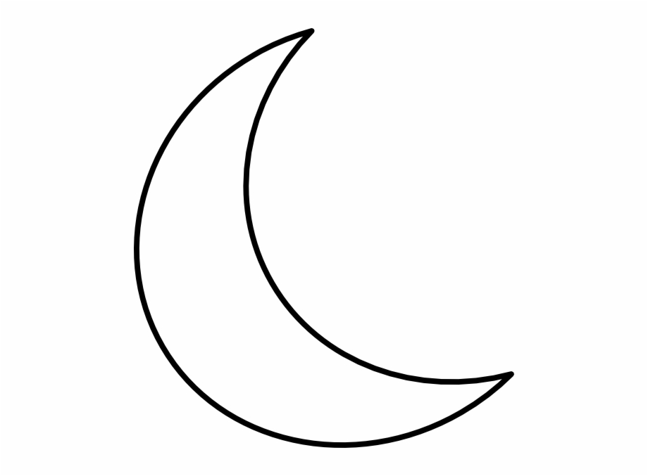 moon clipart crescent shape