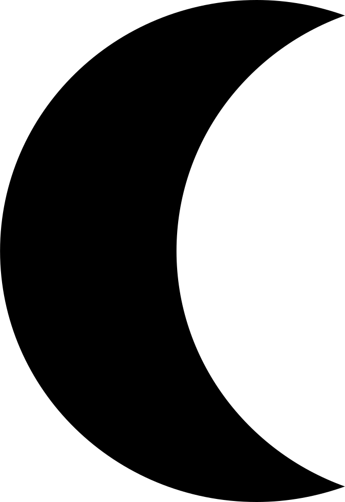 Moon crescent shape