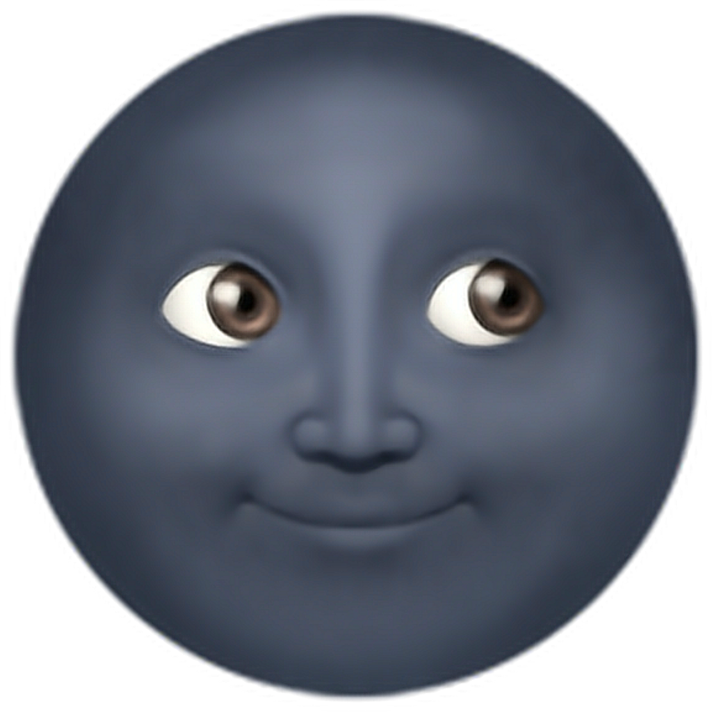 clipart moon emoji