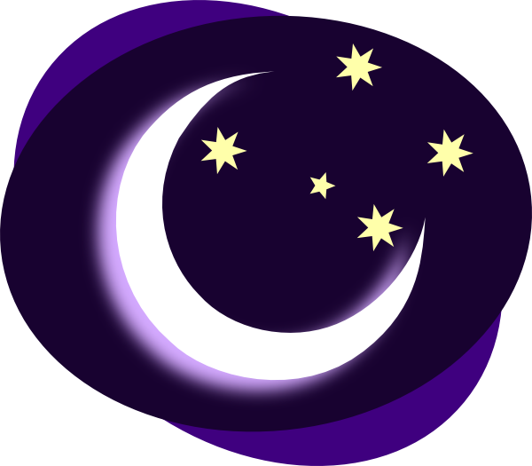 clipart moon evening moon