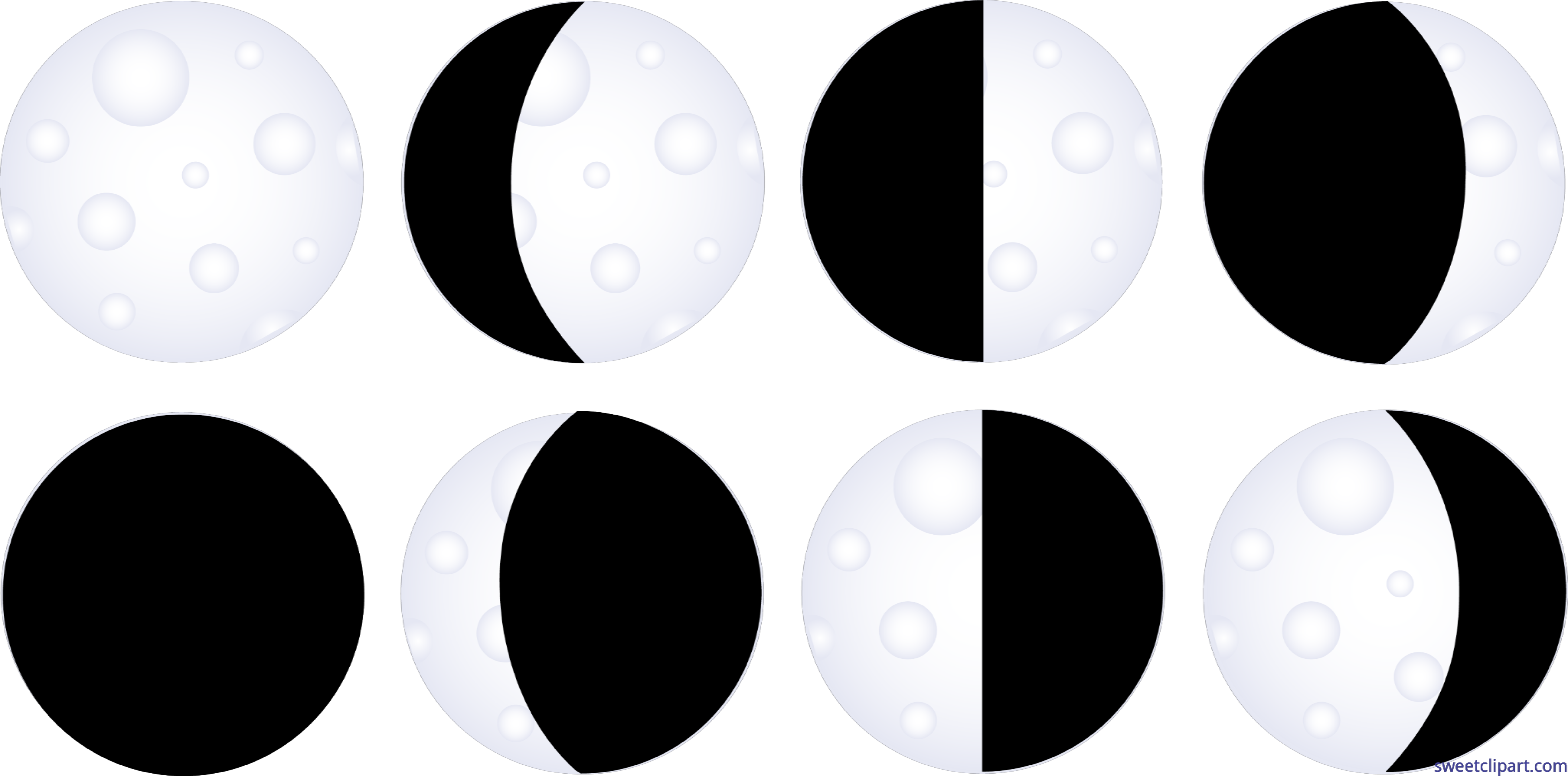 Clipart moon face. Sweet clip art page