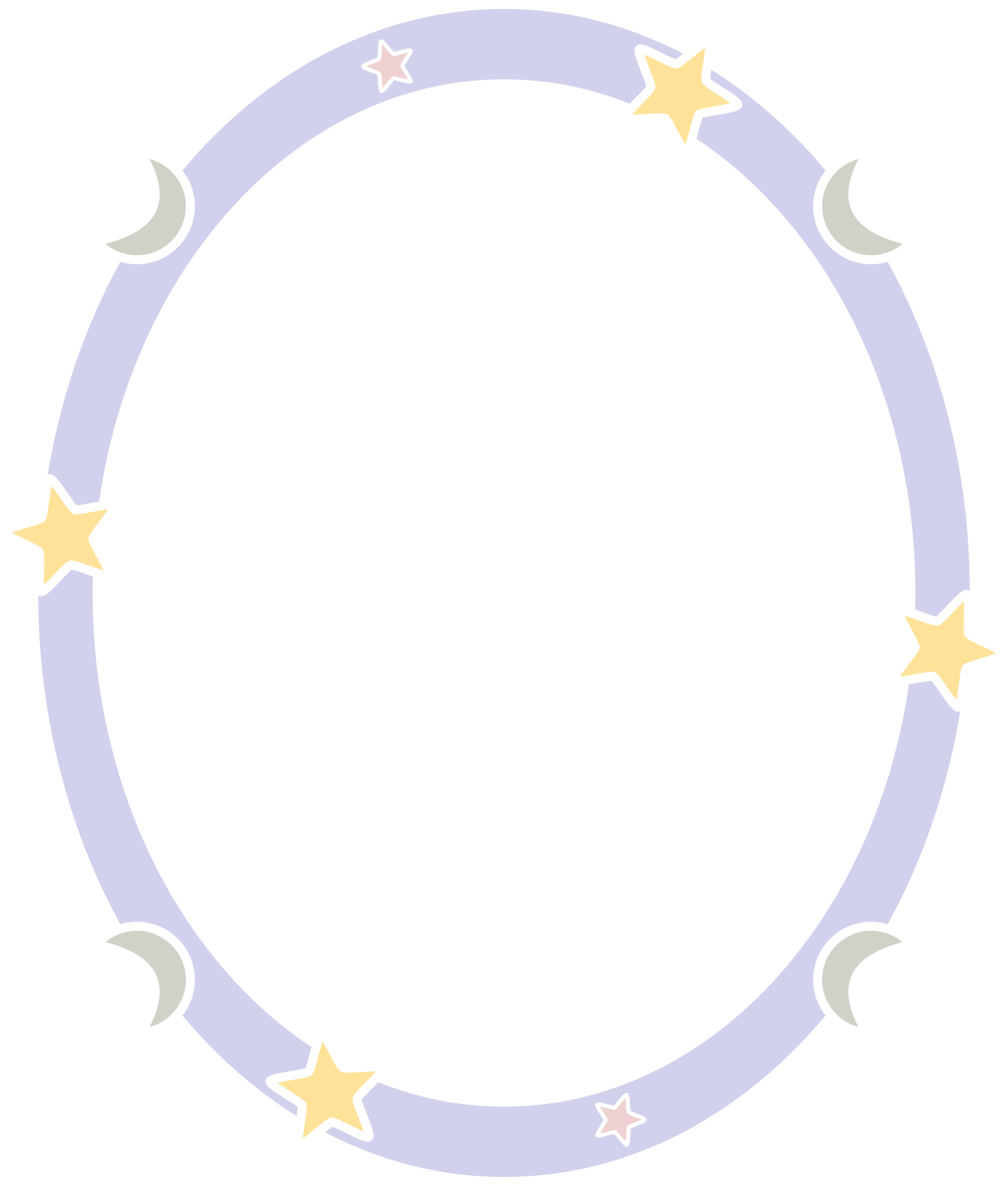 Starry night big image. Moon clipart frame