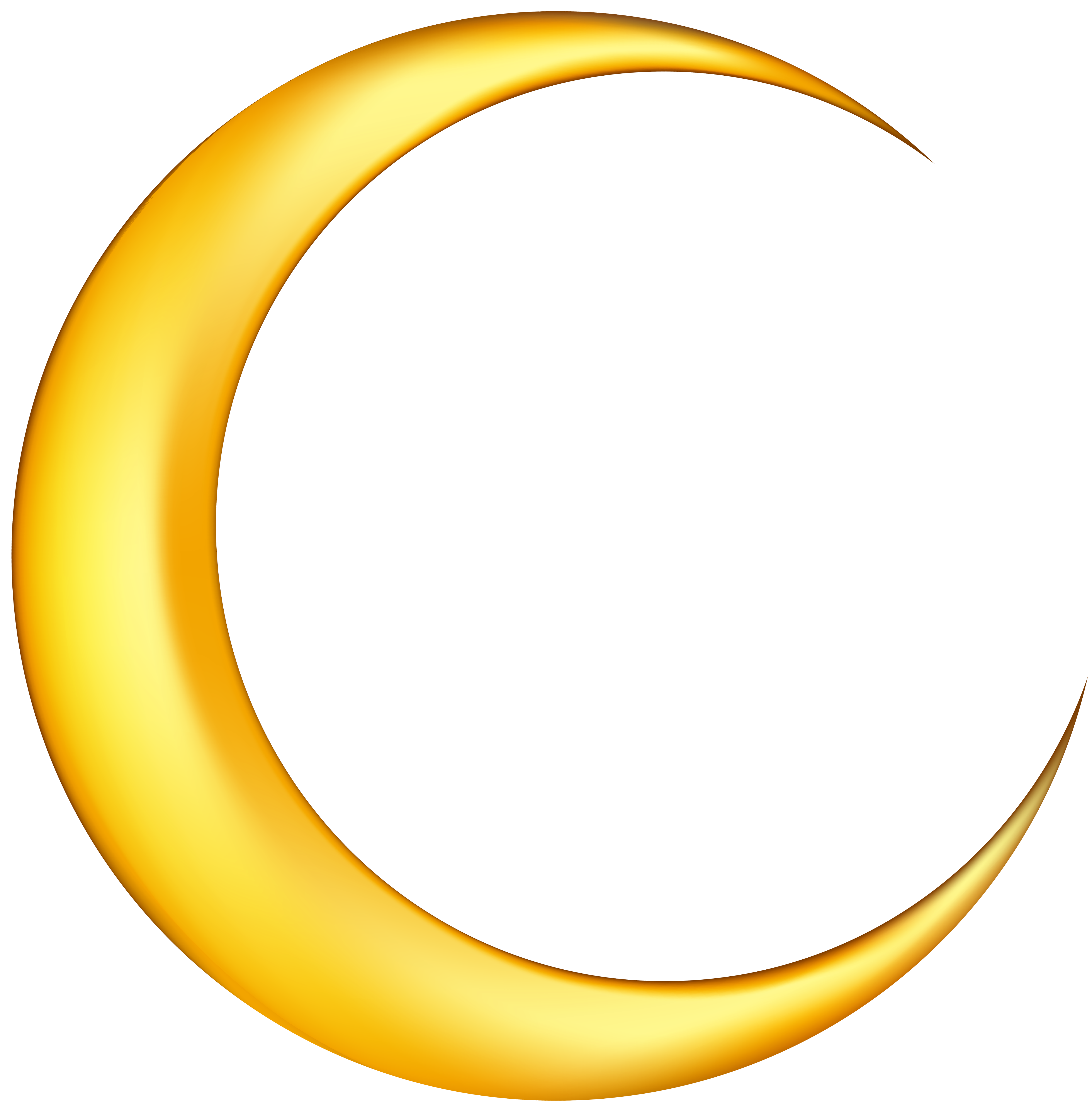 clipart moon half moon