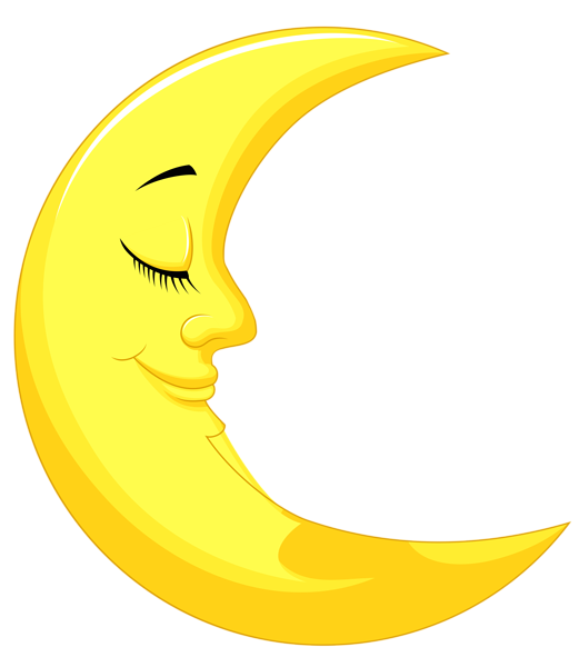 clipart moon kid png