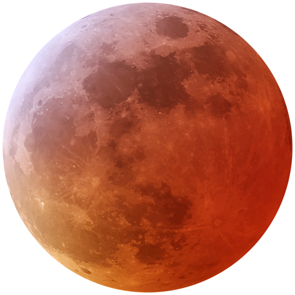 Red clip art image. Blood moon png