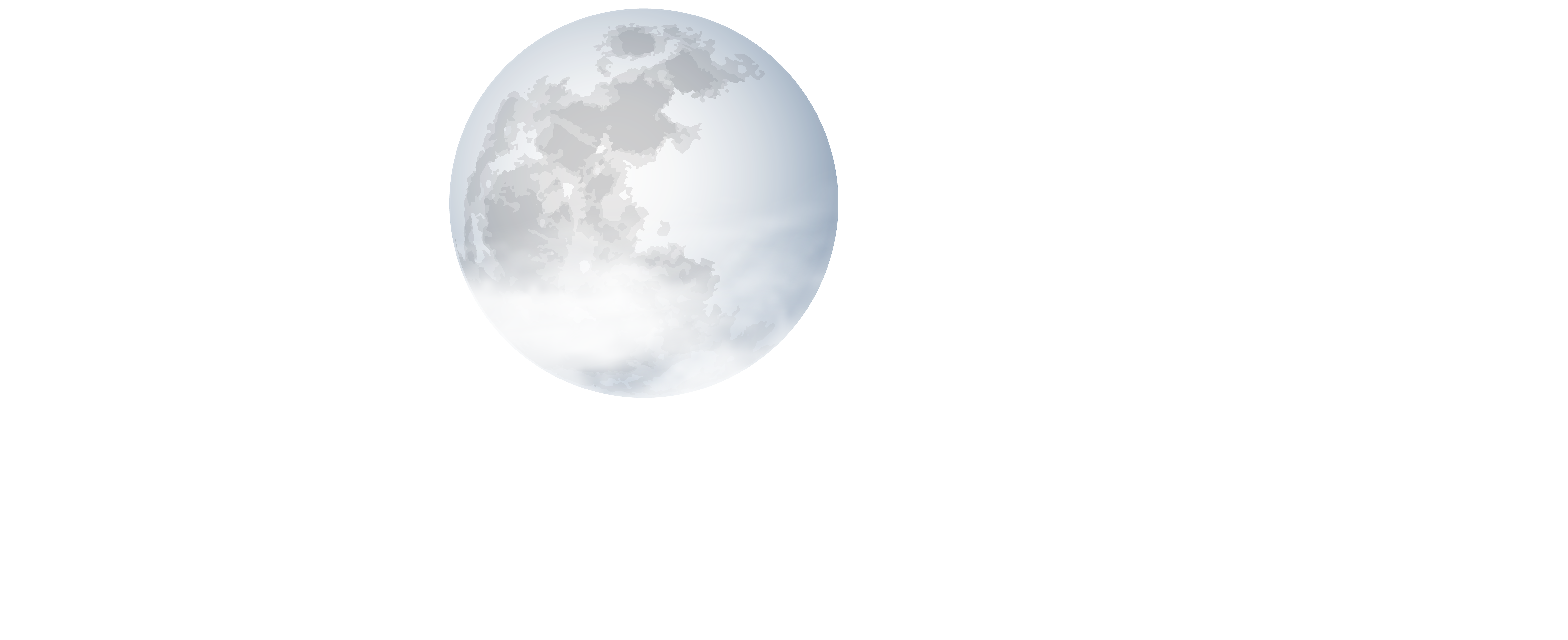 Moon clipart moonlight. Full with clouds clip