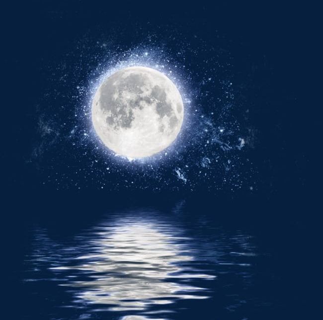 Moon clipart moonlight. Water reflection png astronomy