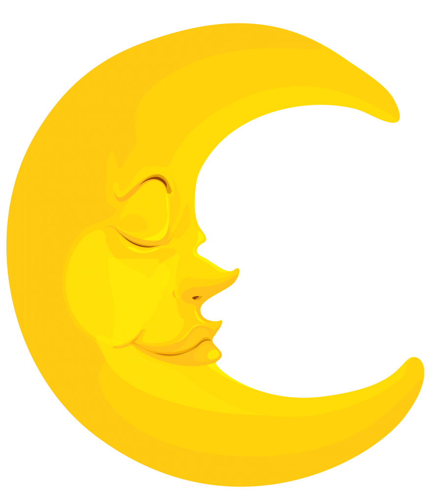 clipart smile moon