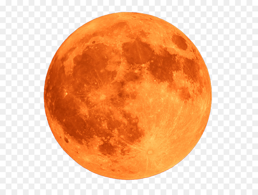 moon clipart orange