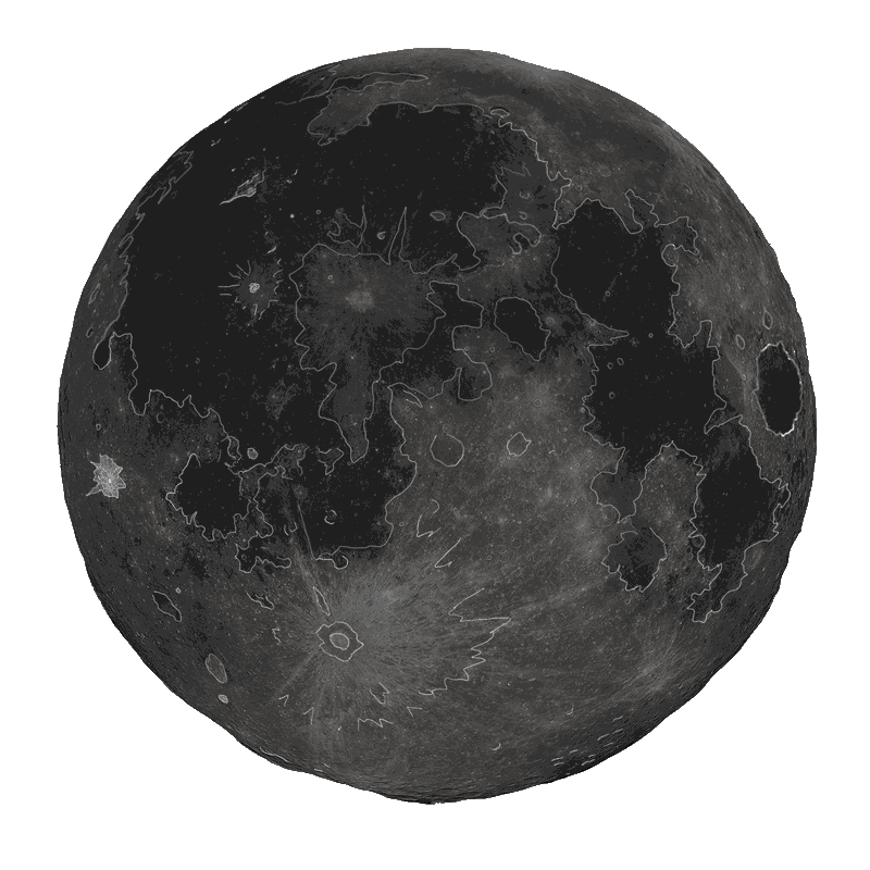 clipart moon outer space