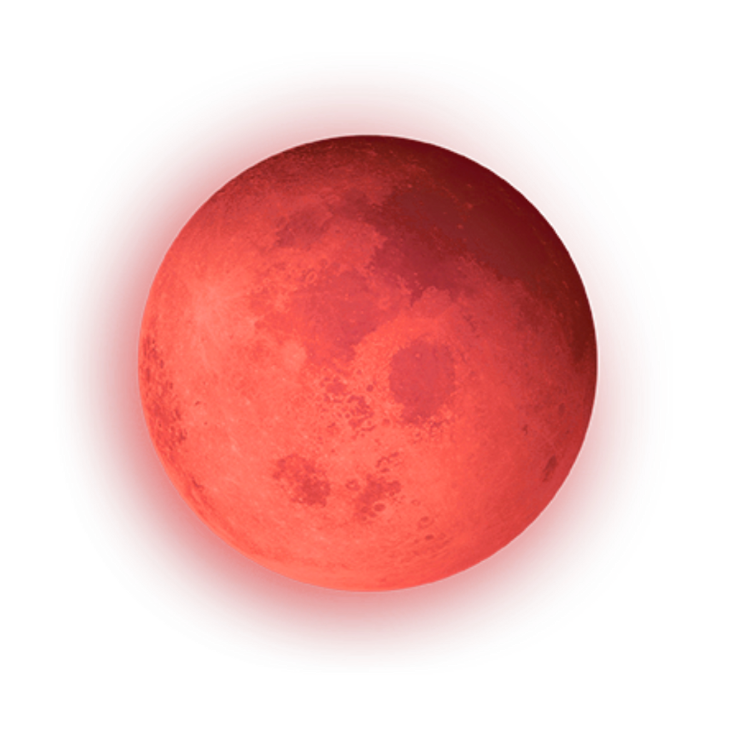 moon clipart red