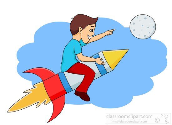 Cartoon pics clipartix rockets. Clipart rocket boy