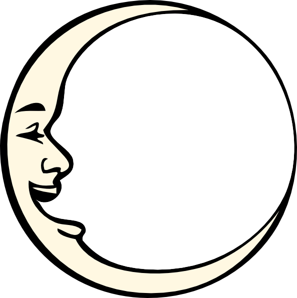 moon clipart illustration