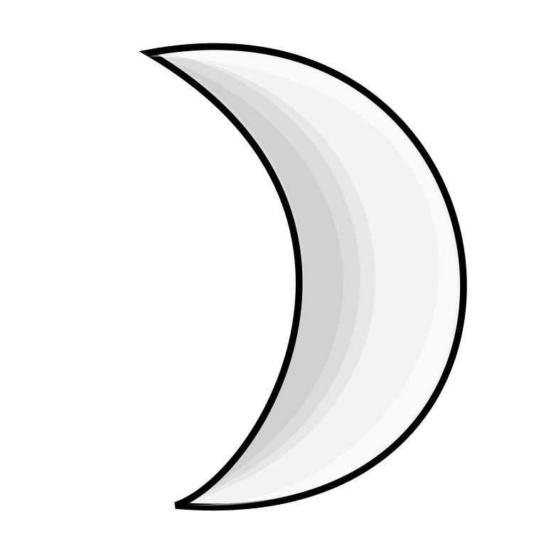 Clipart moon sliver. Crescent clip art cliparts