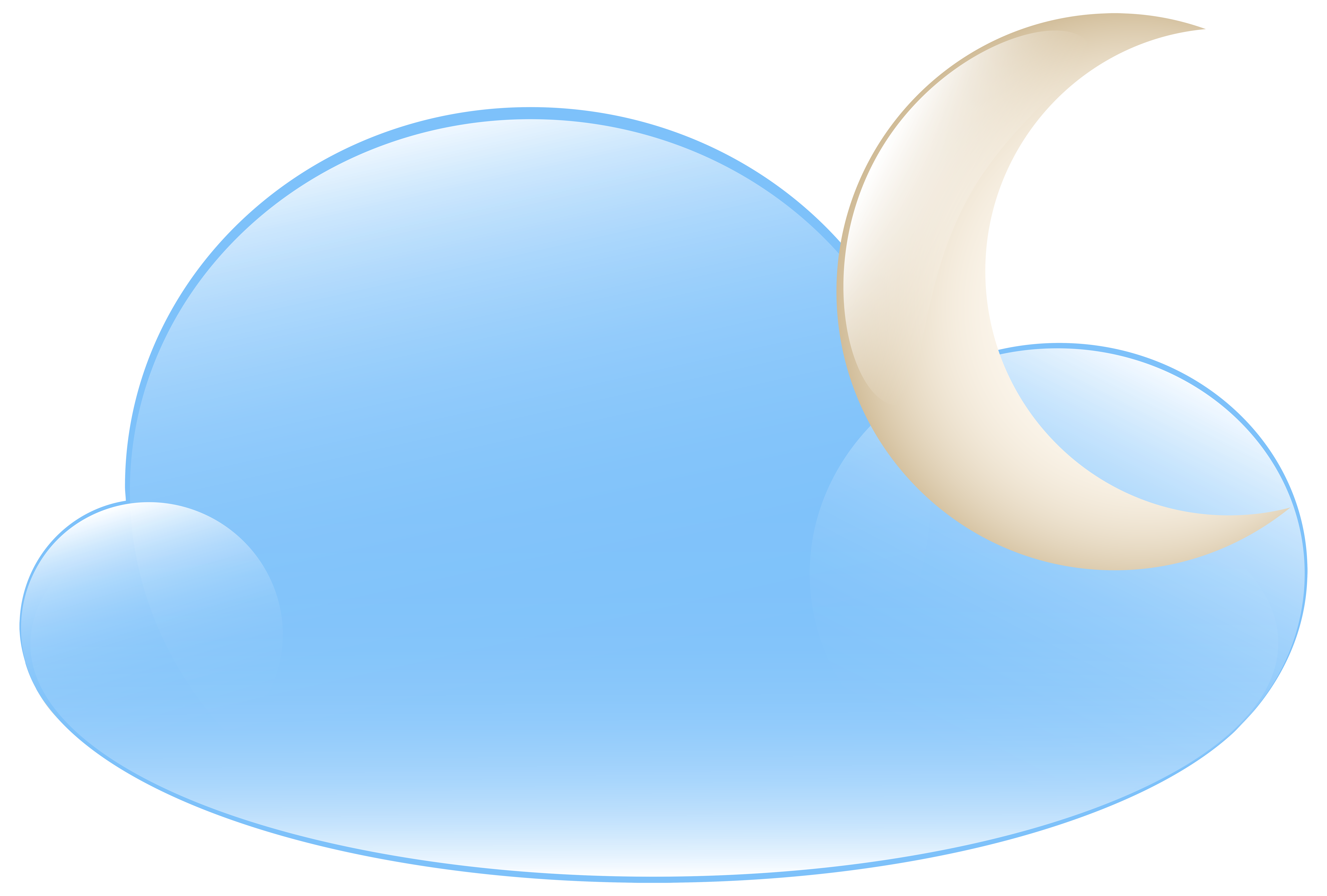 clipart moon weather