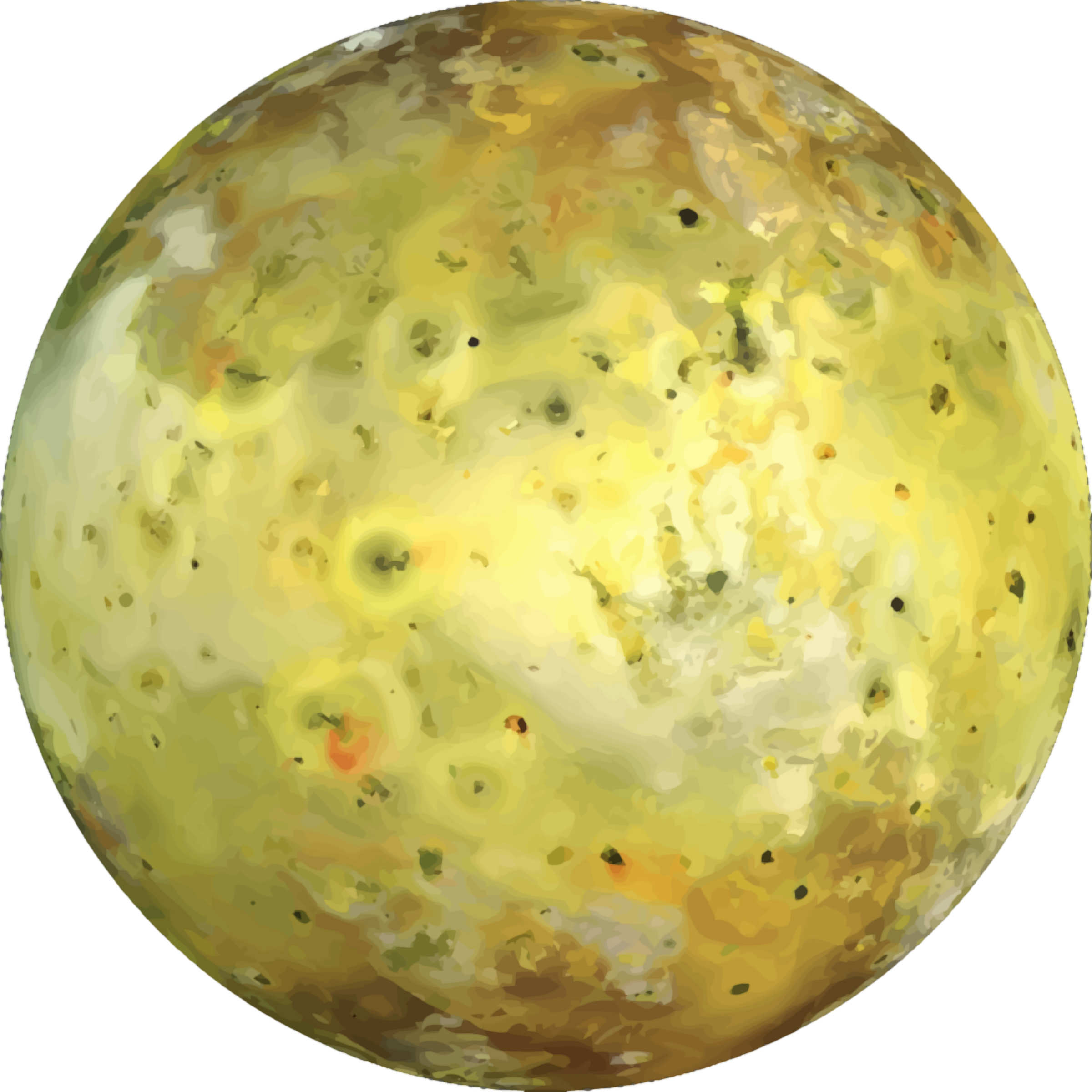Clipart moon yellow. Jupiter s io big