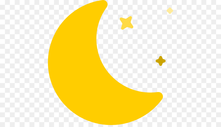 clipart moon yellow