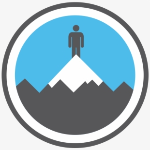 clipart mountains badge