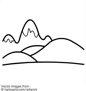 X free clip art. Mountain clipart book