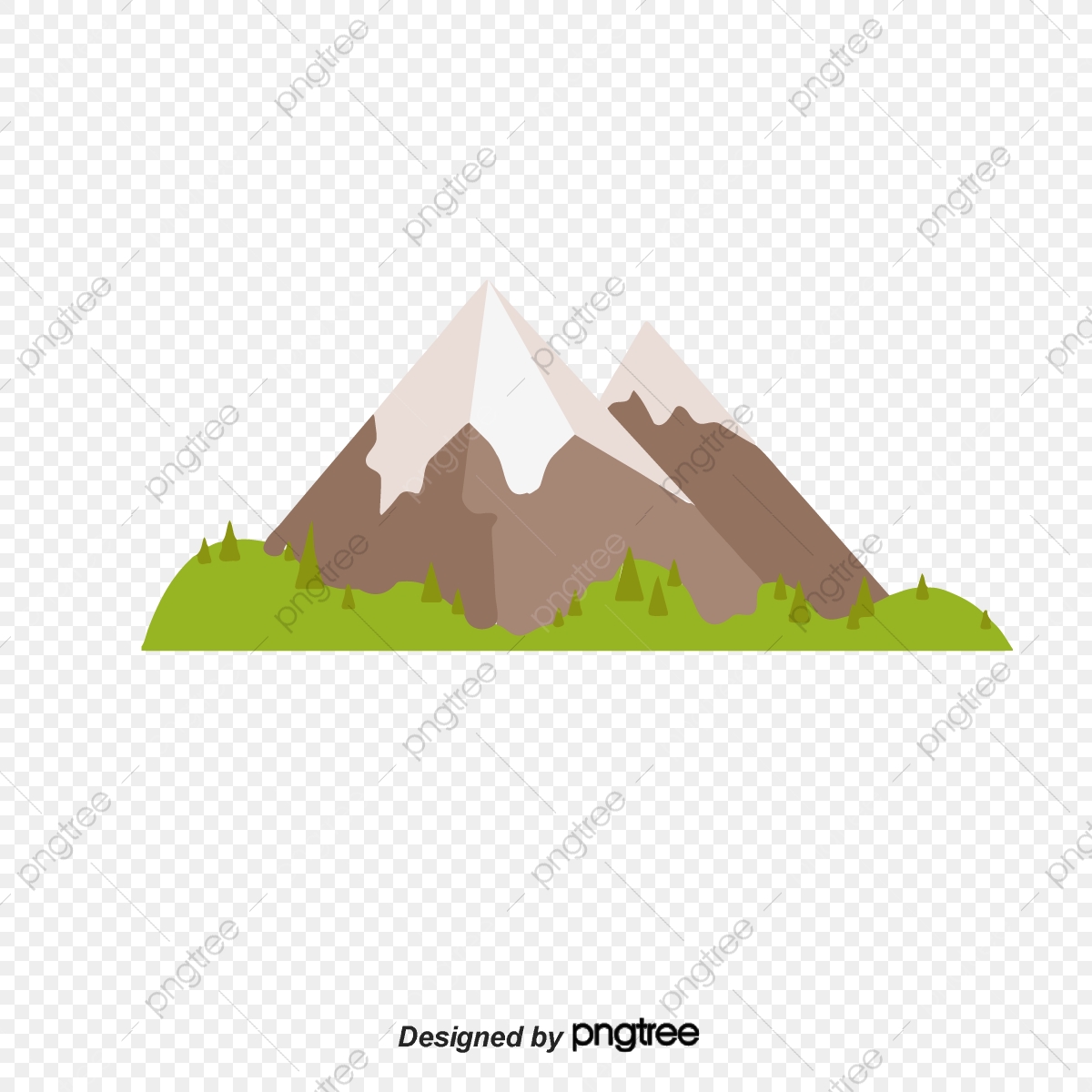 Snow . Clipart mountain cartoon