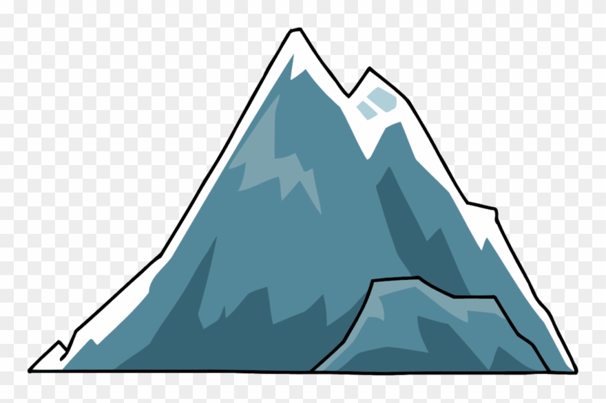 outdoors clipart snowy mountain