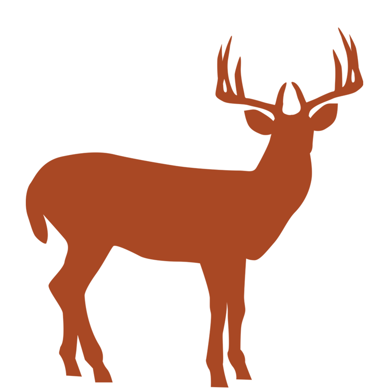 Home north river outfitting. Mountain clipart deer