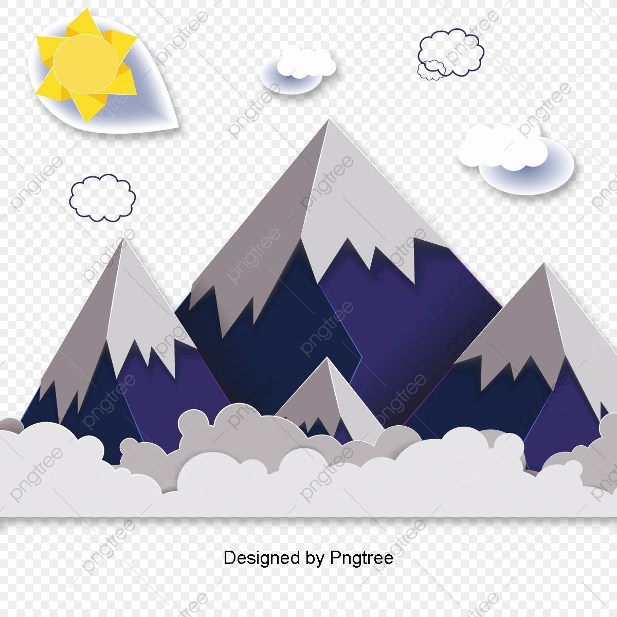 clipart mountains file