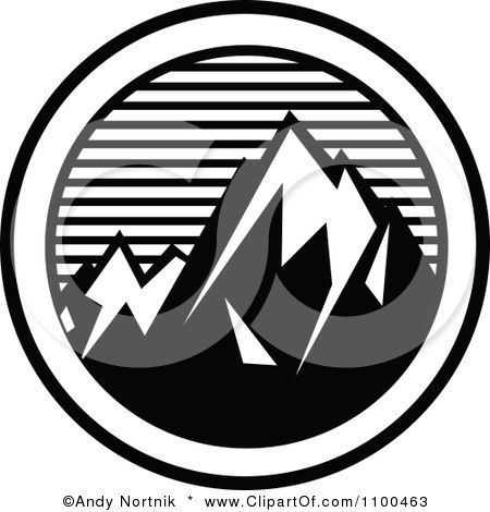 mountains clipart logo