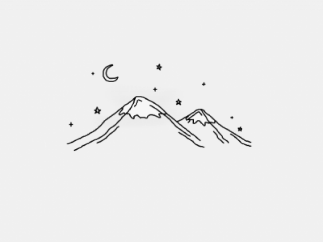 clipart mountain minimalist