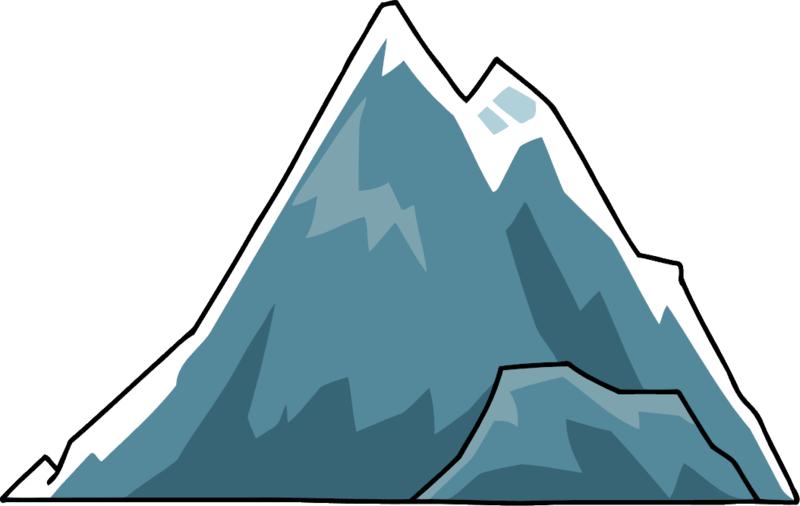 Clip art iceberg cartoon. Triangular clipart mountain