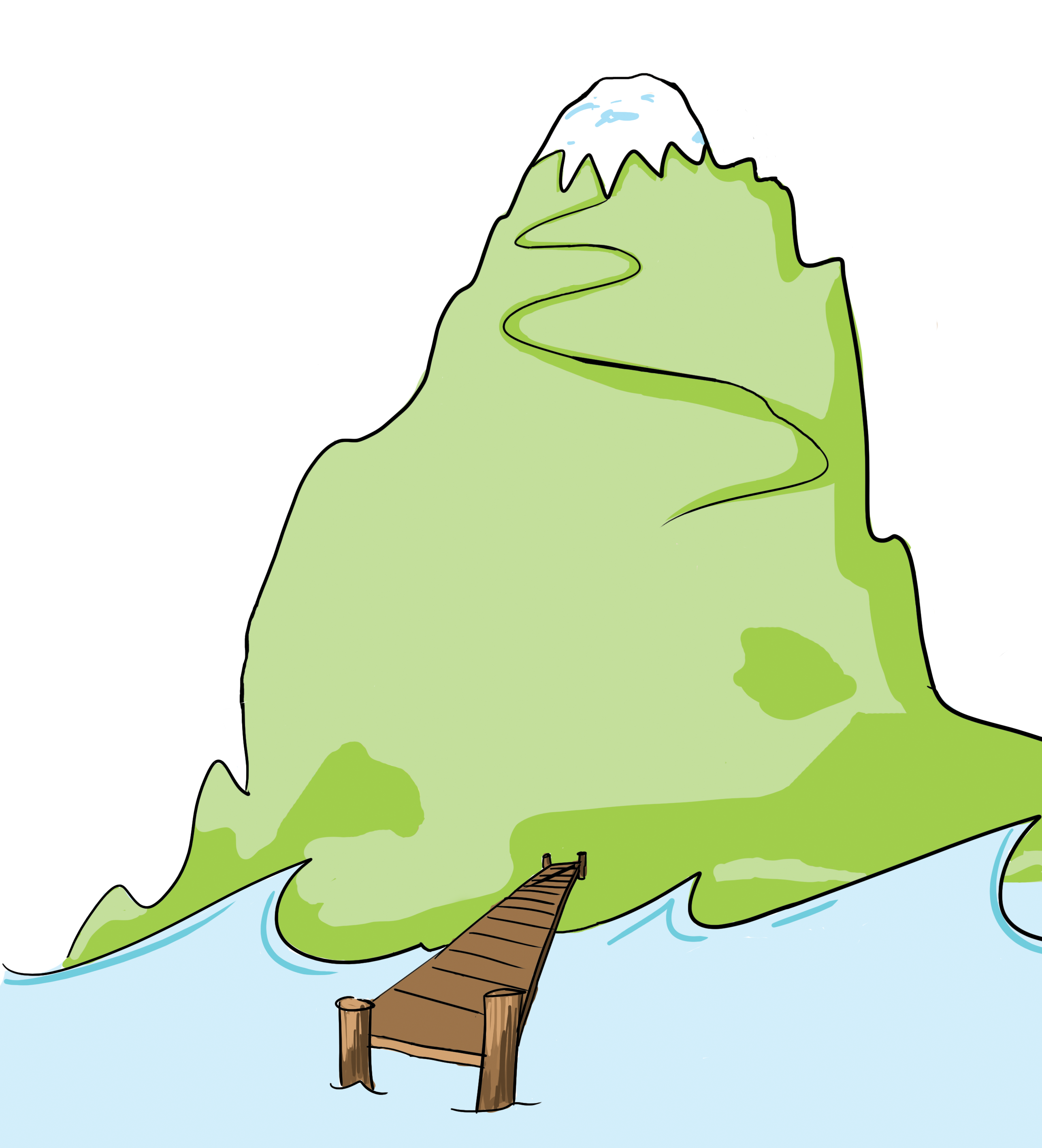 pathway clipart mountain
