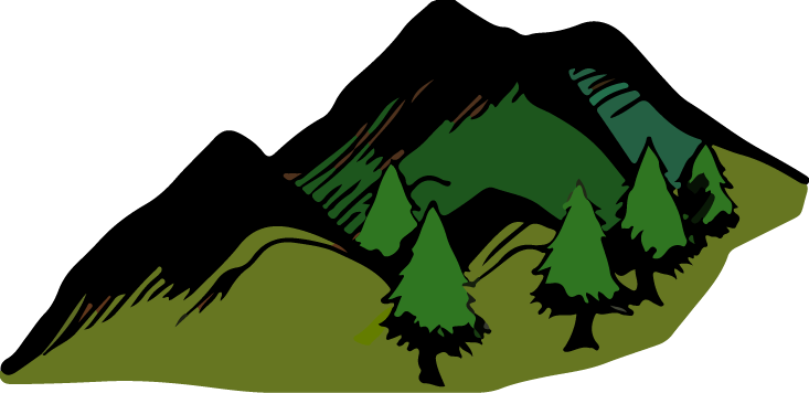 clipart mountains transparent background