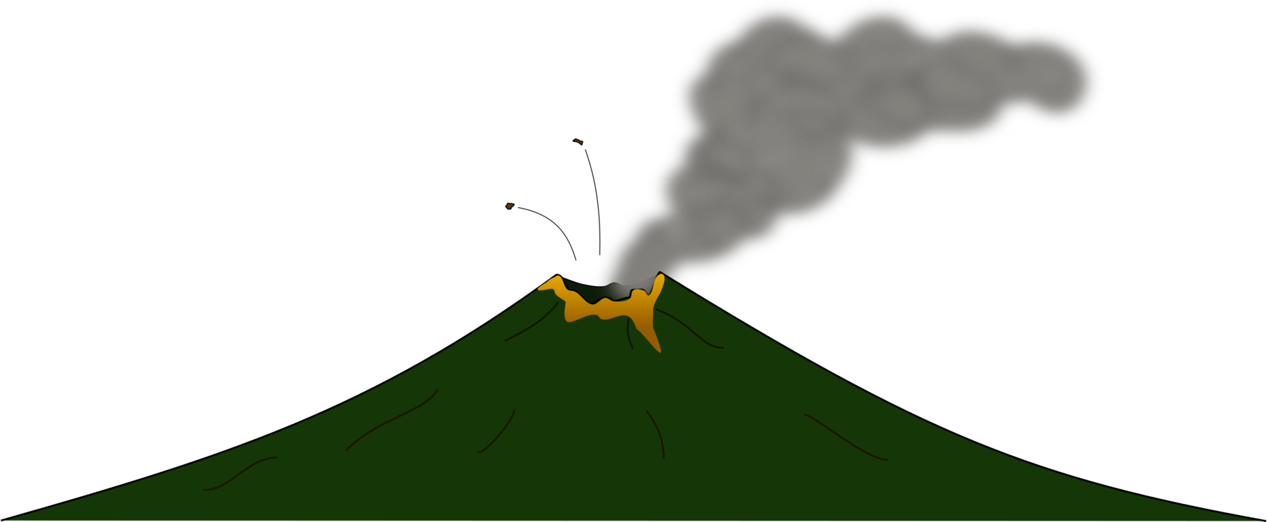 Clipart mountain volcanic mountain. Leaf sky tree png