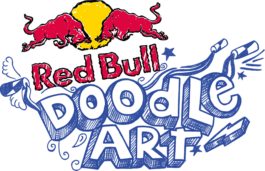 Competition clipart motive. Red bull doodle art