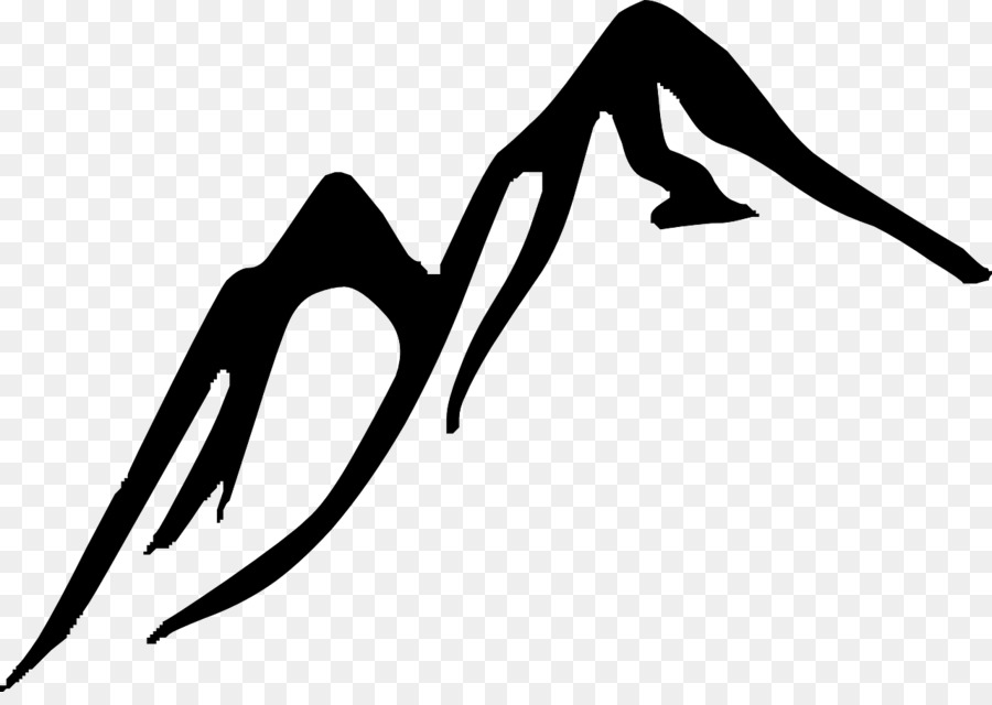 Clipart mountains illustration. Bird line drawing mountain
