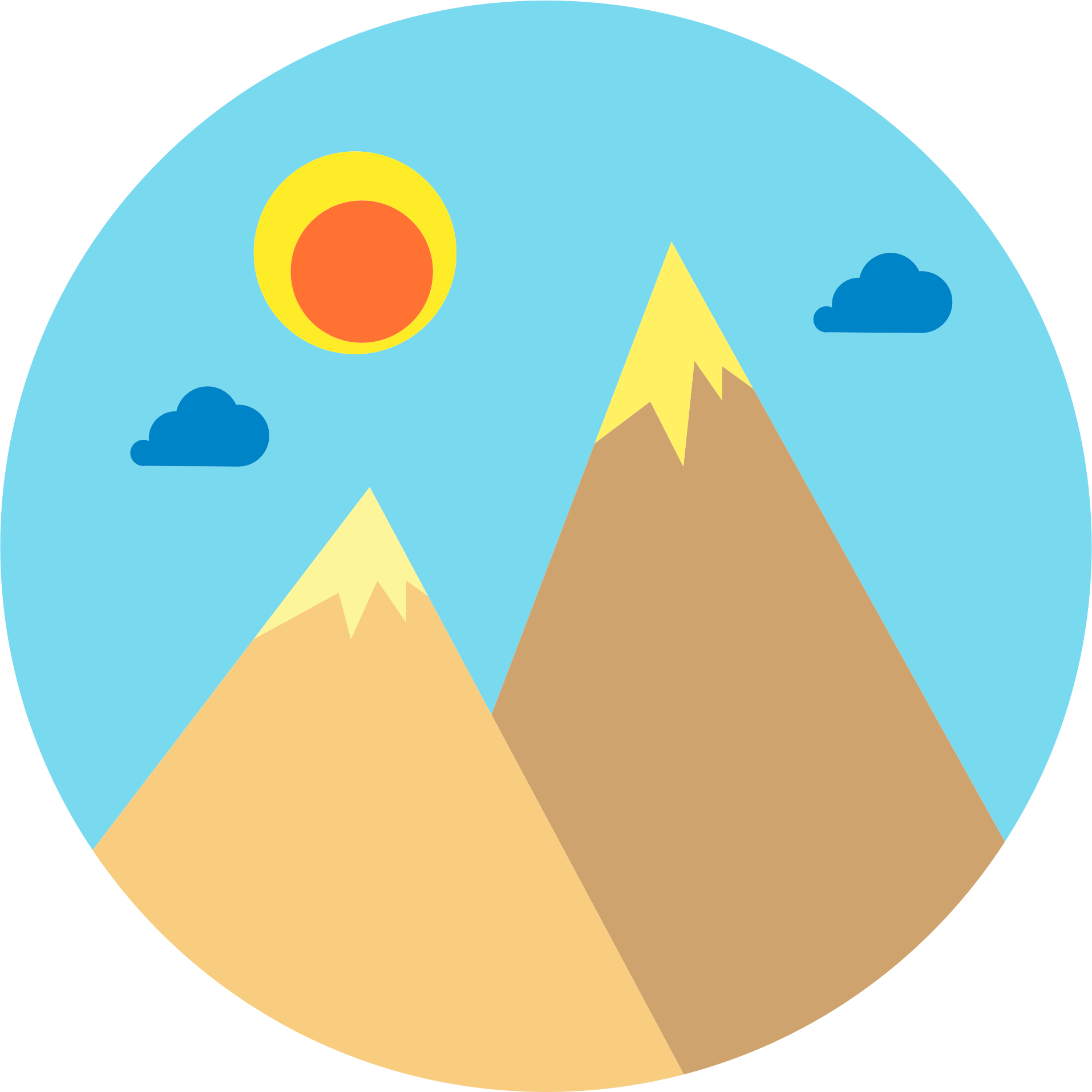 clipart mountains logo