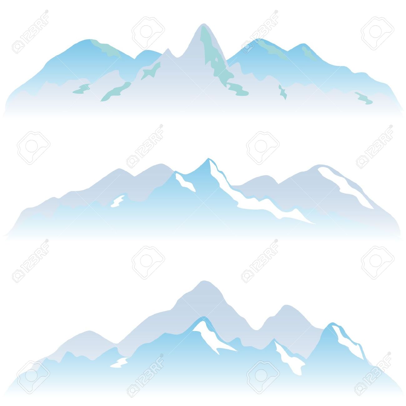 clipart mountains mountain peak