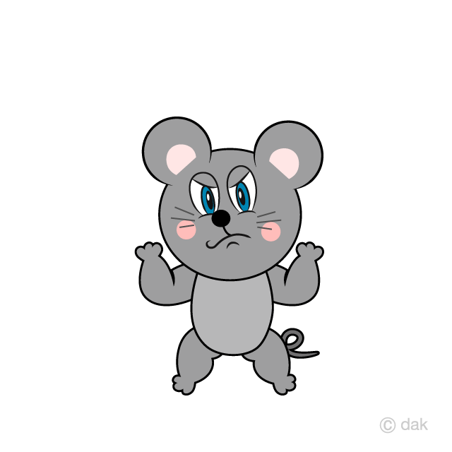 Cartoon free picture illustoon. Clipart mouse angry
