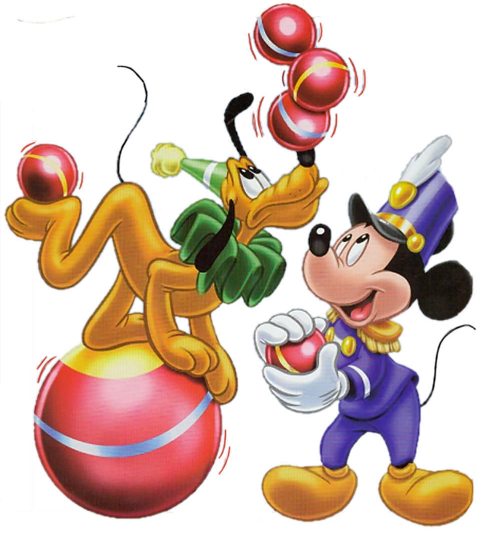 Mickey mouse pluto donald. Mice clipart circus