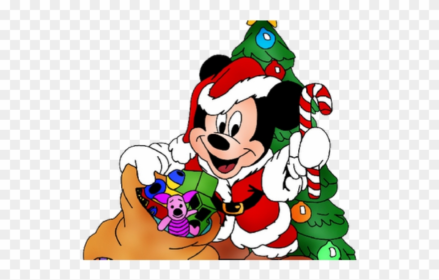Merry christmas mouse . Mickey clipart tree