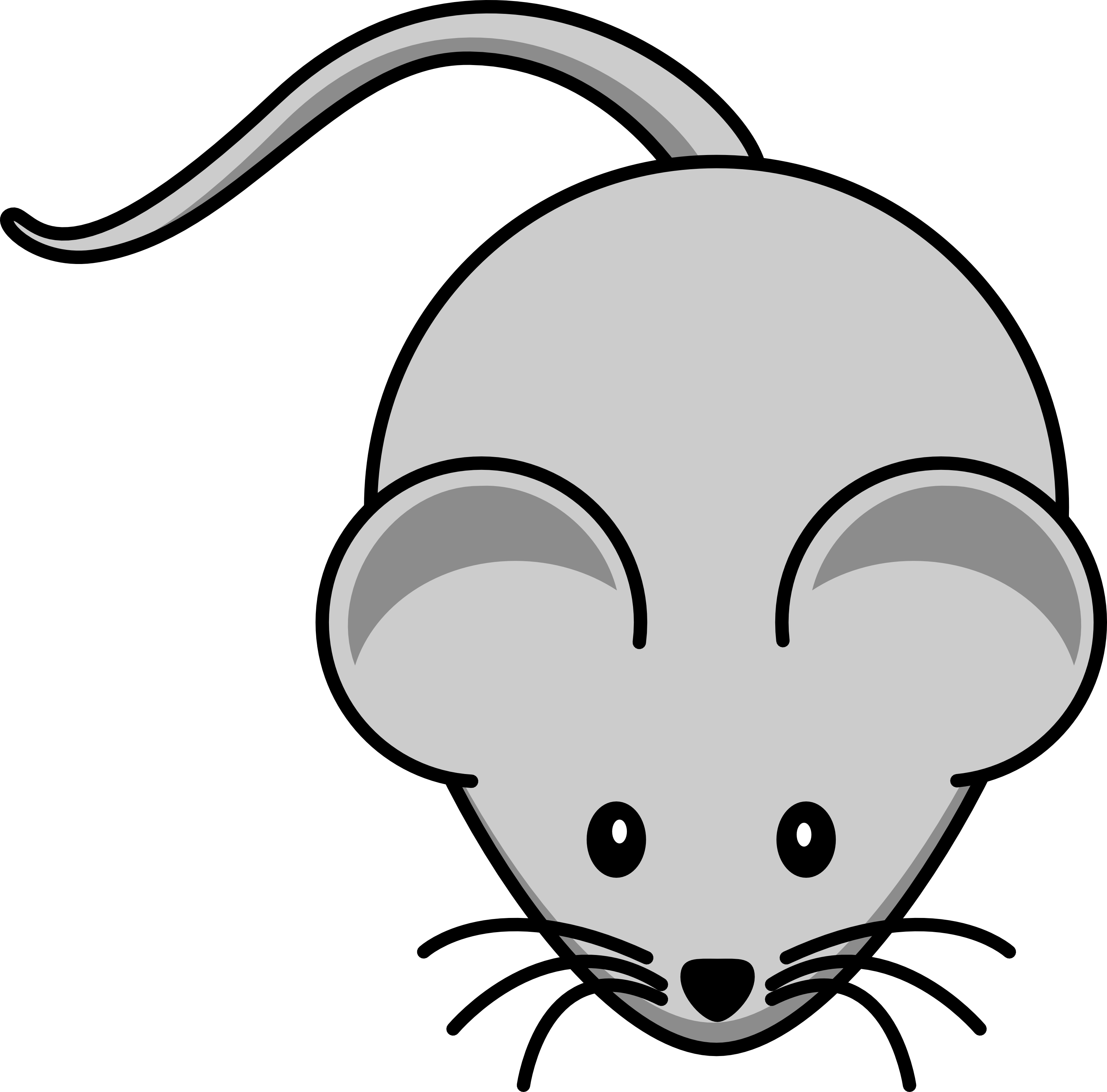 Picture of a mouse. Clipart rat line art