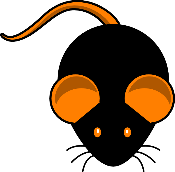 clipart mouse orange