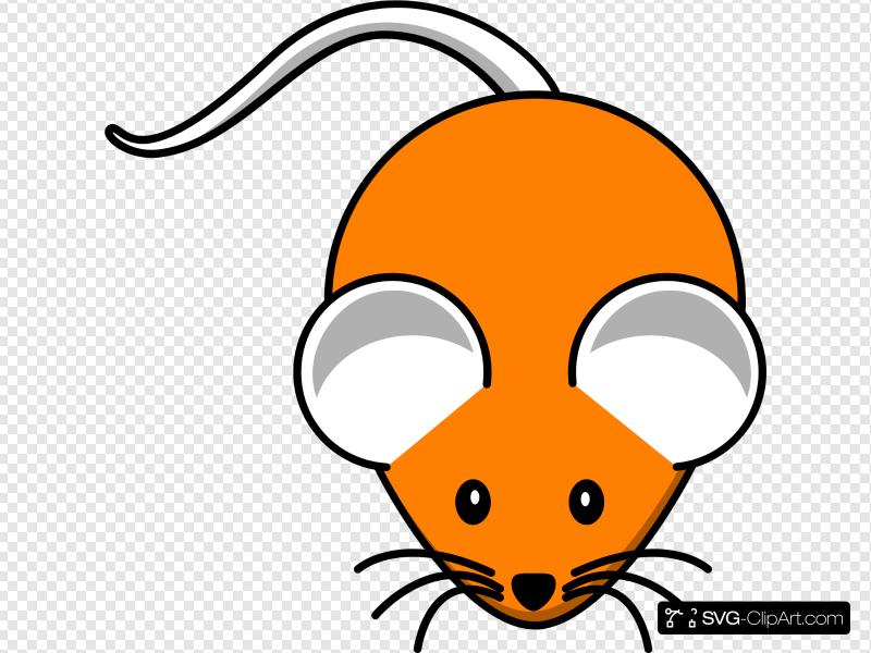 mouse clipart orange